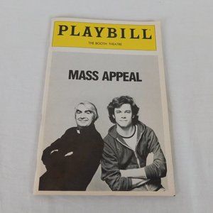 Broadway Playbill Mass Appeal Feb 1982 Booth Theatre Milo O'Shea Michael O'Keefe
